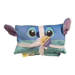Jay Franco Character Pillow & Fleece Throw Blanket Set - Stitch